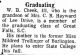 Graduating W. B. Cheek, III