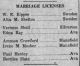 Marriage License Newspaper Notice