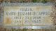 Mary Elizabeth Apple headstone