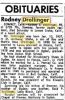 Rodney Earnest Drollinger Obit