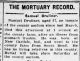 The Mortuary Record