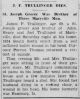 J. F. Trullinger Dies