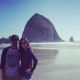 At Cannon Beach, OR (Haystack Rock)