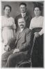 Seth Alexander Johnston and Alpha Lina nee Hanshew and son and daughter