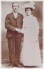 Wedding photo of Glenn Willard Chase and Bessie Laura Hanshew.